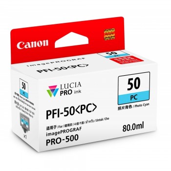 Canon PFI-50 ink tank (80ml) - Photo Cyan