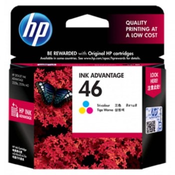 HP 46 Tri-color Ink Cartridge (CZ638AA)