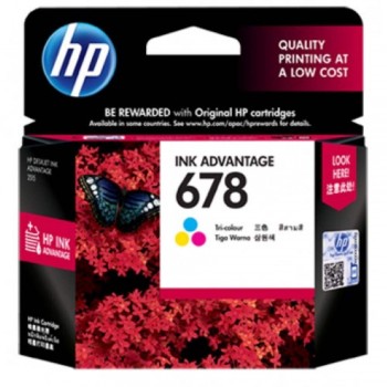 HP 678 Tri-color Ink Cartridge (CZ108AA)