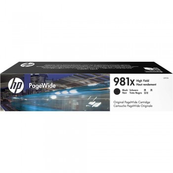 HP 981X High Yield Black Original PageWide Cartridge (L0R12A)