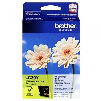 Brother LC-39 Yellow Ink Cartridge 