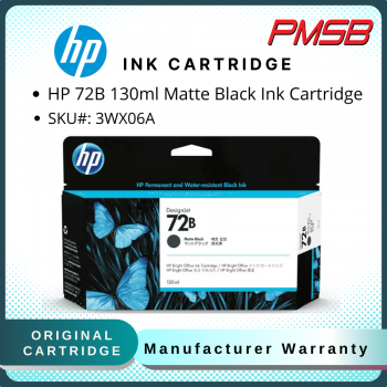 HP 72 130-ml Matte Black Ink Cartridge (3WX06A)