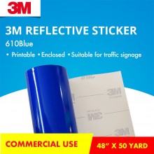 3M-610B (48inch X 50yard) Reflective Sticker (BLUE) 