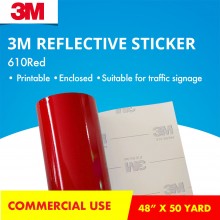3M-610R (48inch X 50yard) Reflective Sticker (RED)